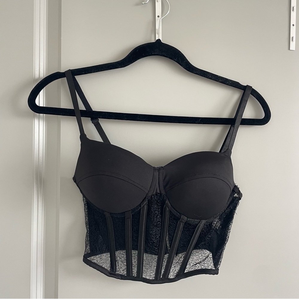 Black Mesh Corset